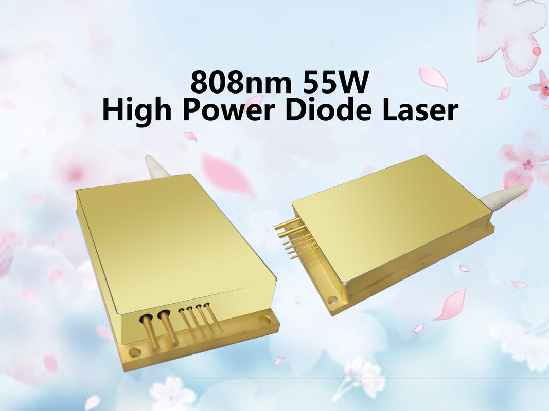 808nm 55 W Diode Laser Module For Laser Pumping With 400µm / 0.22N.A. Fiber Coupling